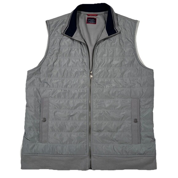 UNTUCKit Men's Rebulo Vest Puffer Pima Cotton Medium Grey EUC‎ - Picture 1 of 6